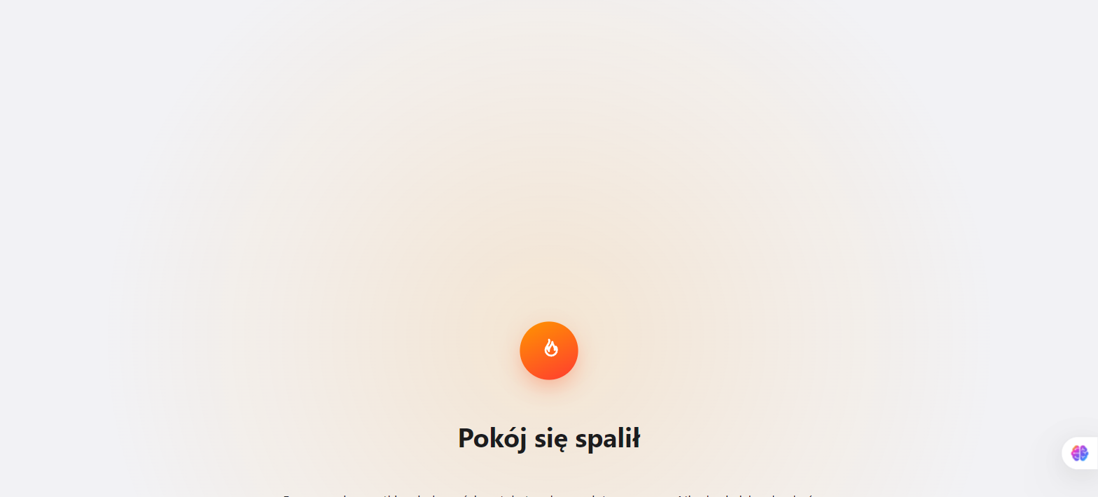 Pokój widmo po spaleniu, wiadomości trwale usunięte