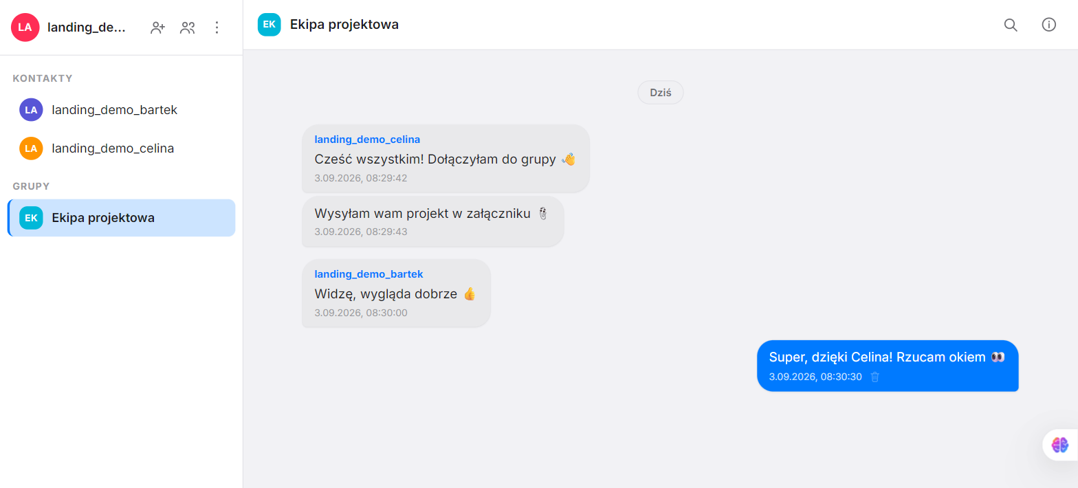 Rozmowa grupowa z uczestnikami